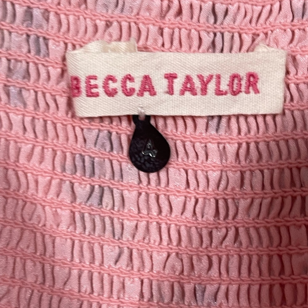 Rebecca Taylor Peach Corset Silk Strappy Top 4 - Picture 7 of 10